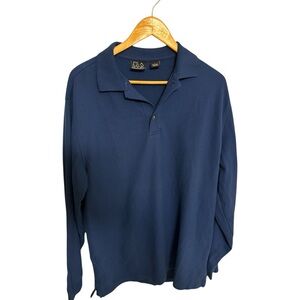 Jos. A. Bank. Men's Navy Blue Polo Long Sleeved Shirt